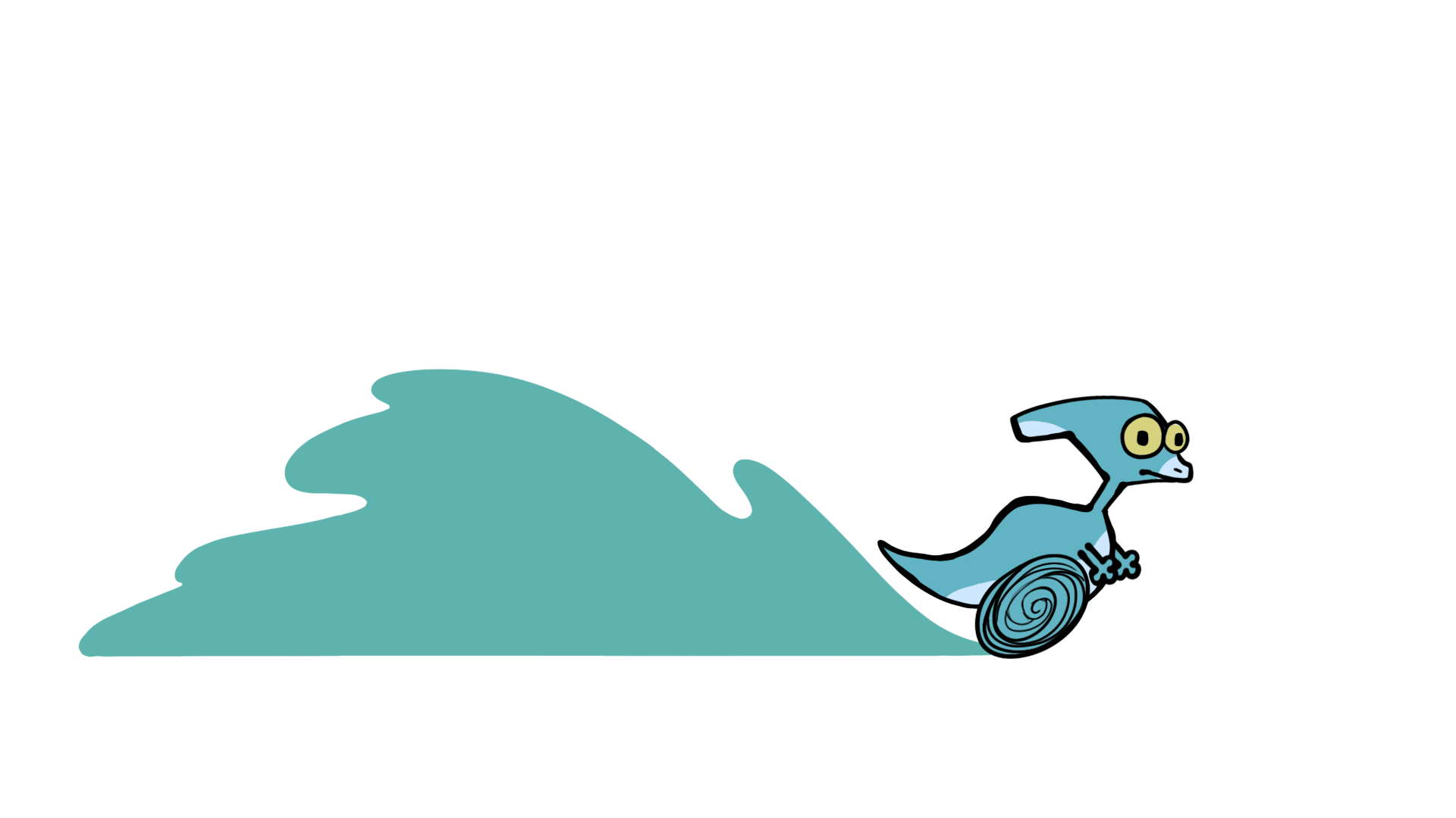 Animated run in water